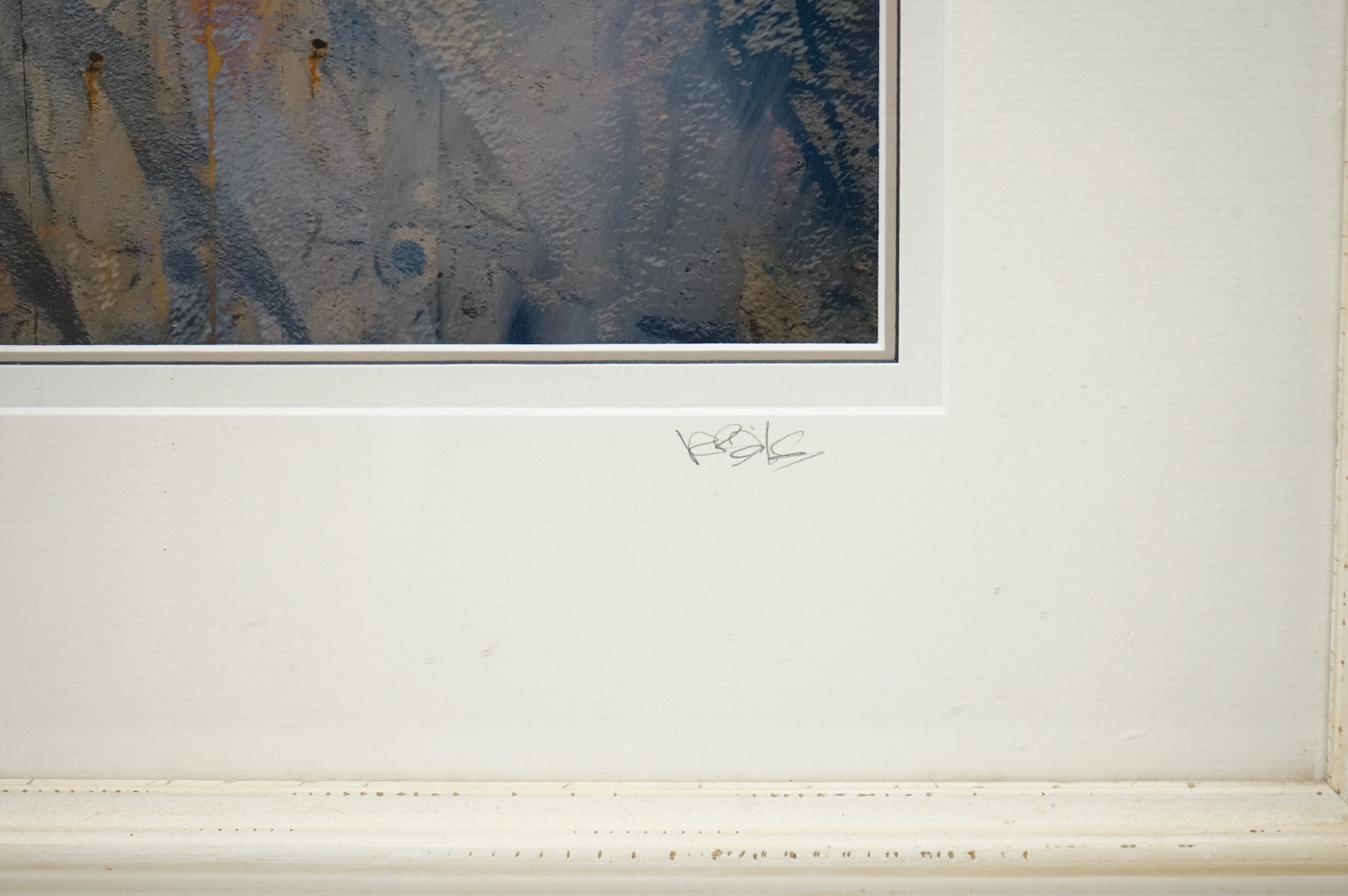 Valda Bailey (contemporary), pair of abstracts, Houses and beach huts, each signed in pencil, photographic prints, 29 x 39cm